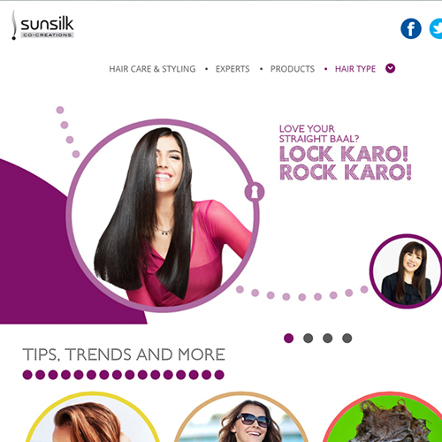 Sunsilk – Multiple localised website designs